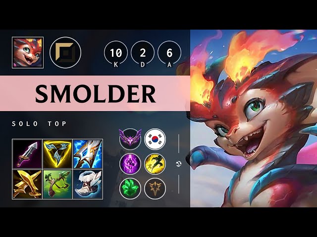 Smolder Top vs K'Sante: Legendary - KR Master Patch 14.22