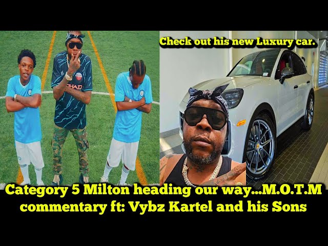 Vybz Kartel Buys $38 Million Porsche and Drops M.O.T.M video with His 2 Sons