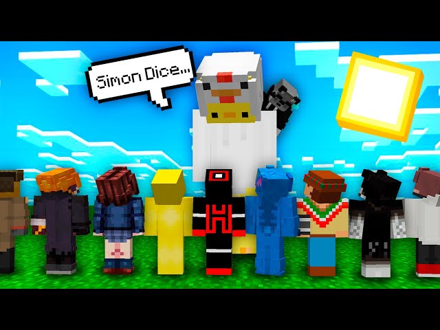 🤭Hice un SIMON DICE con 100 YouTubers en MINECRAFT