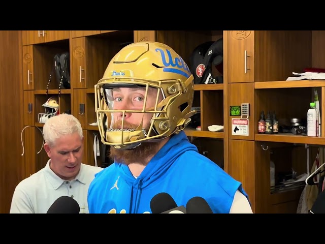 😂 49ers George Kittle Loses Bet To Jake Brendel And Wears UCLA Helmet