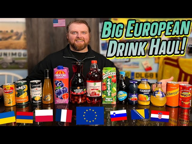 American Tries Interesting Drinks From Europe...