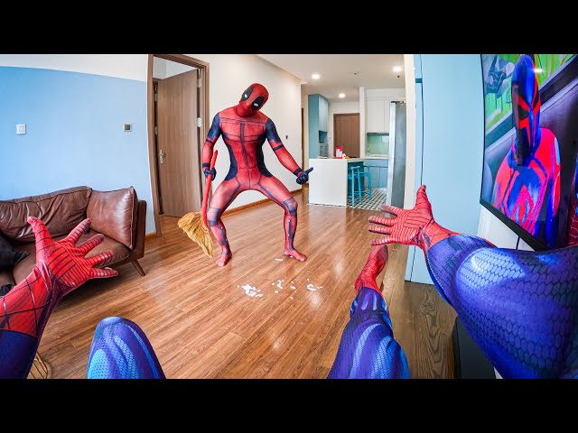 SPIDER-MAN ESCAPING CRAZY DEADPOOL (Funny ParkourPOV Comedy in VIETNAM)