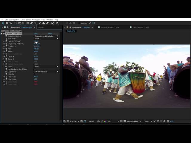 RE:Lens Demo: Converting super fisheye footage for use in 360 viewers