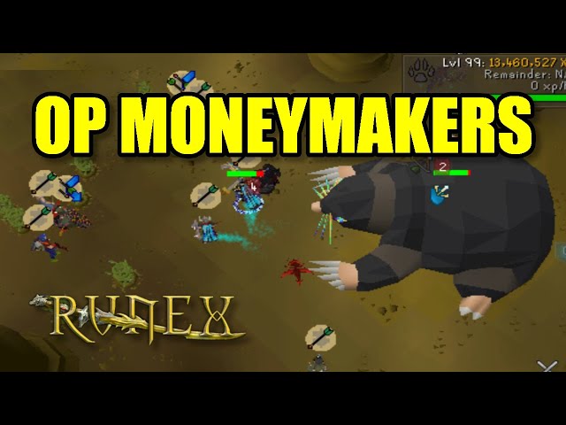 Runex RSPS: *OP Moneymakers* How to Make Bank on Best Semi-Custom RSPS! +$50 G/A