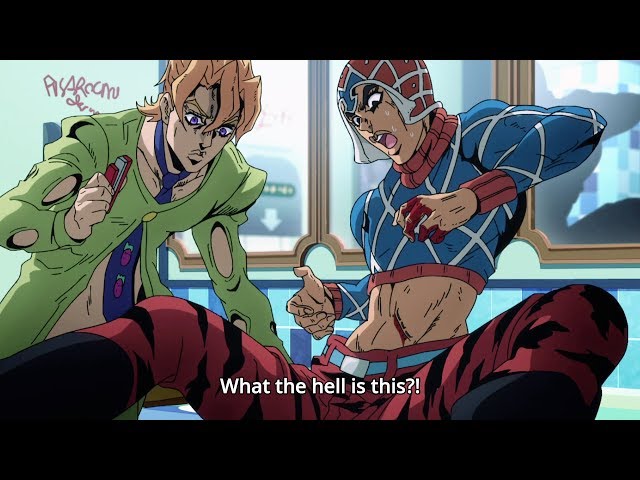 ジョジョ 5 : Mista is stapled by Fugo 『HD』