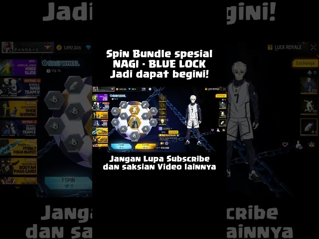 BUNDLE SPESIAL BLUE LOCK ADA TENGKORAK SEREM @GarenaFreeFireIndonesia