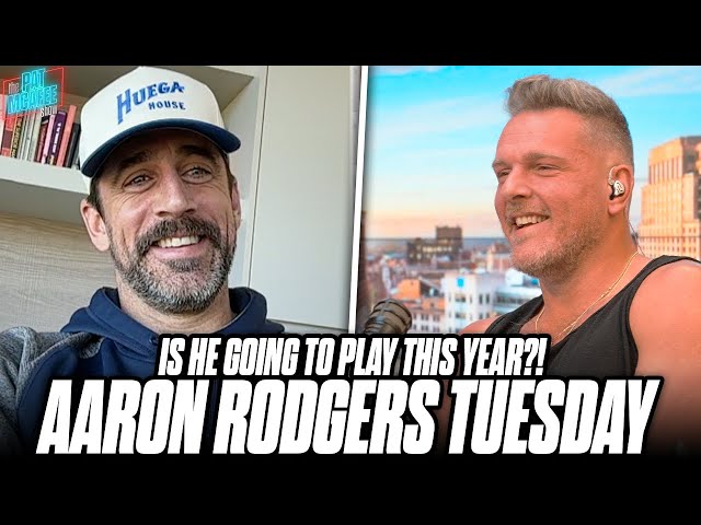 Aaron Rodgers Talks Mahomes Meltdown, Zach Wilson Balling Out & Roasts AJ Hawk | Pat McAfee Show