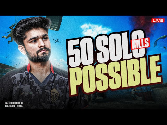 50 SOLO KILLS POSSIBLE IN THIS MODE? | CONQUEROR OR WHAT | BGMI LIVE