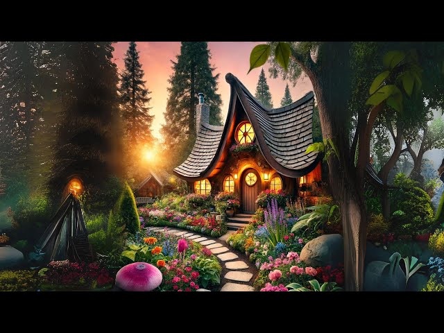 Relaxing Celtic Music For Tired Long Days | Energetic Magical Fairy Tale House Deep In The Forest