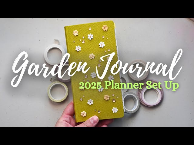 🌻 Garden Planner Set Up in My 2025 Hobonichi Weeks Mega 🌿