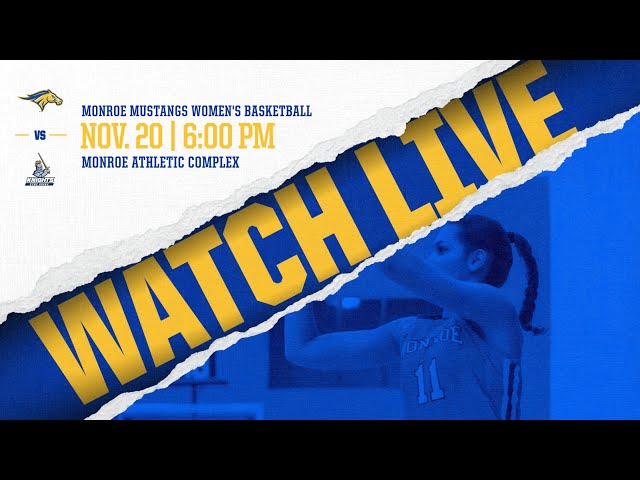 Monroe Mustangs Women's Basketball vs. CCBC Essex