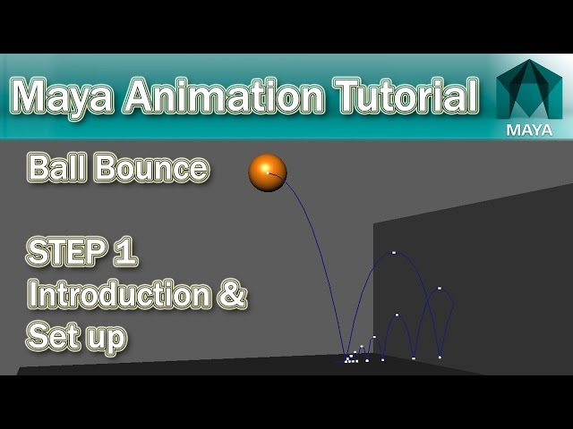 Maya Bouncing Ball Tutorial #1 Introduction