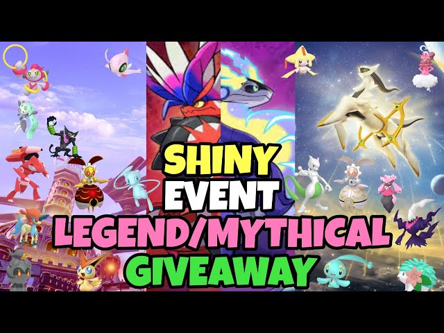 ✨24/7🔴Scarlet/Violet🟣🔵Sword/Shield: Shiny Event/Mythical Giveaway