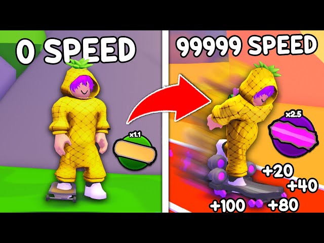 I Became The FASTEST in Skateboard Race Simulator (Roblox)