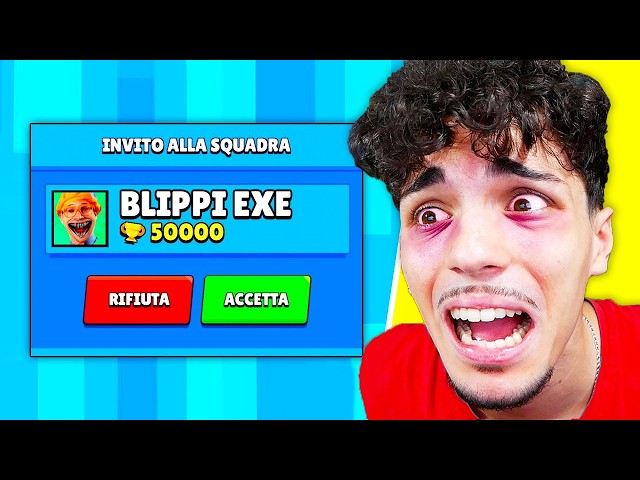 RICEVO L'INVITO HORROR da BLIPPI EXE su BRAWL STARS!💀😱 (Mangiato dallo SLIDE EATER)