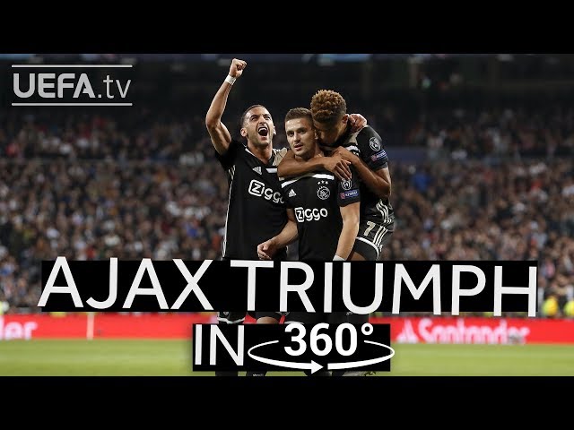 RELIVE AJAX'S WIN IN MADRID IN 360°