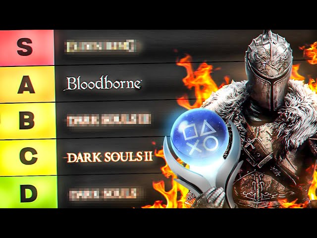 I Platinum'd Every Soulsborne Game and Ranked them on a Tier List