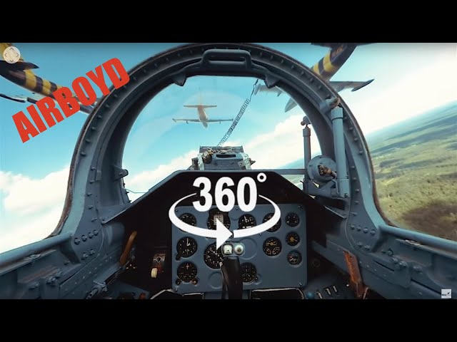 Baltic Bees Jet Team L-39 Formation Flight - 360 Video