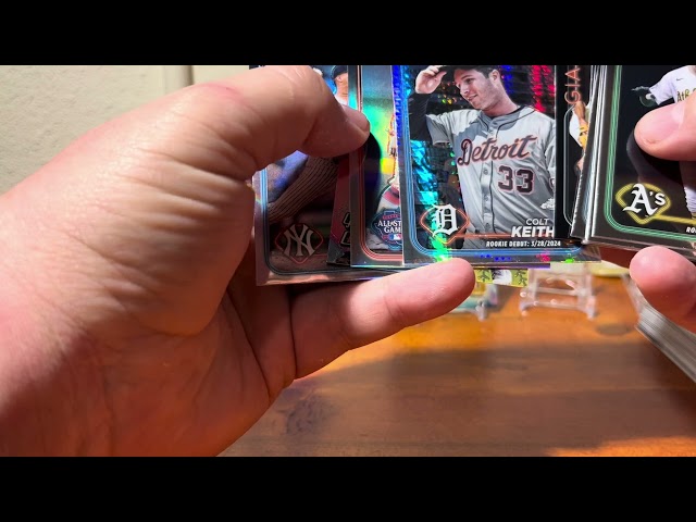 2024 Topps Chrome Update Jumbo and Monster- Radiating Rookie, Black&White Mini Diamond auto