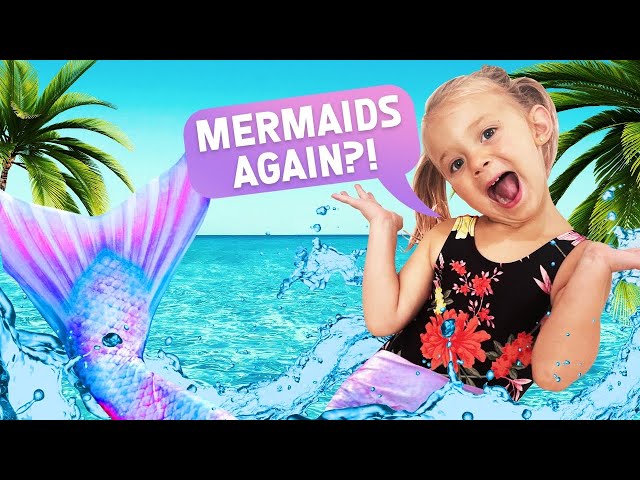 IVY TURNS INTO A MERMAID!! Dad & Levi BABYSITTERS!