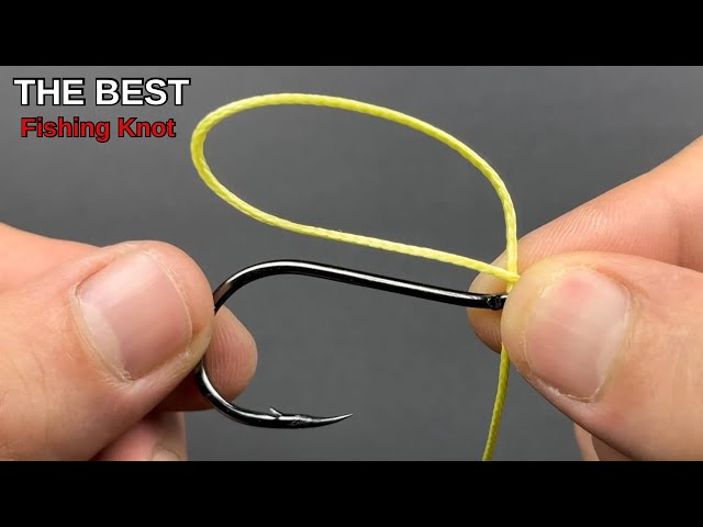 The Simplest but Strongest Fishing Knot Ever | 100% Trust👍 Best for Hooks!