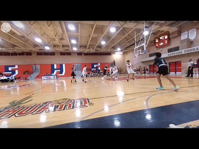 Sahuaro Boys Basketball vs Tanque Verde Ball Movement in VR360