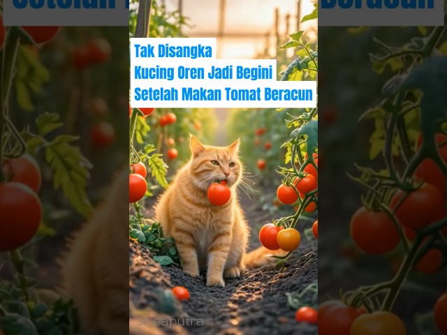 Kucing oren termakan buah beracun🥵#trending #animals #attitude #hybrid