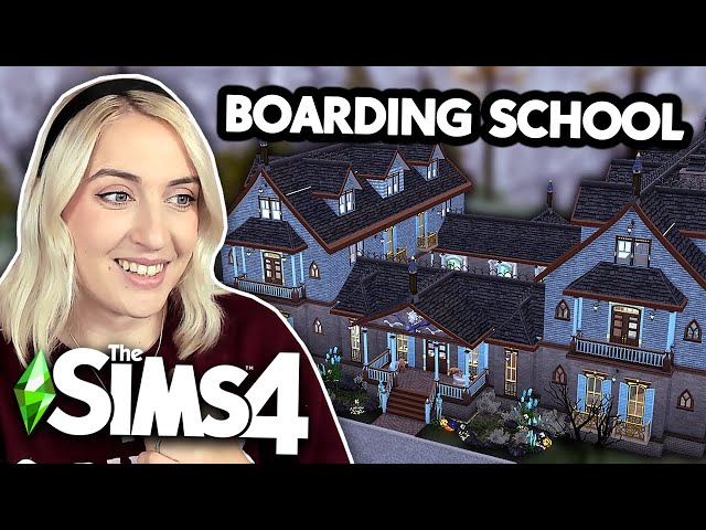 i built a boarding school to replace the sims 4's high school