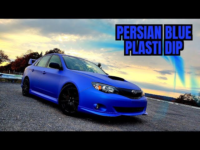 I plastidipped my WRX Persian Blue!