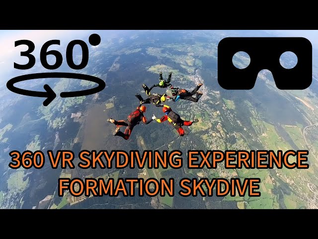 360° VR Skydiving Experience - Formation Skydive - DO YOU DARE TO JUMP?