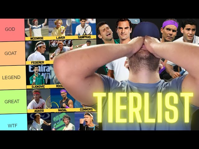 THE BEST MALE TENNIS PLAYERS OF ALL TIME! TIERLIST