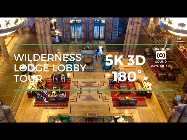 Wilderness Lodge Lobby Tour (5K 3D 180°)