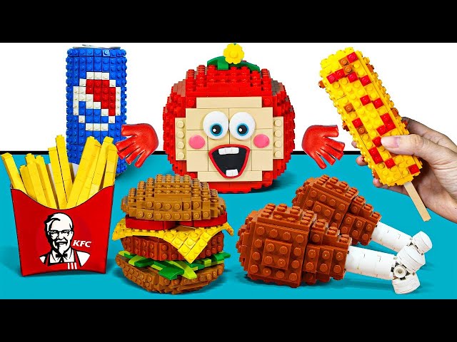 CHEESE HOT DOGS duet Dessert, Ice Cream - Compilation IRL | Lego Food Stop Motion