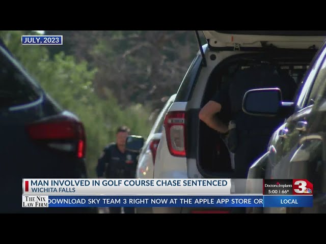 Chase in golf course brings long prison sentence