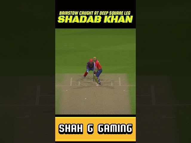 Shadab Khan's Masterclass! 🎯 Bairstow Caught by Guptill | Cricket 24 PSL vs IPL 🔥#shahggaming