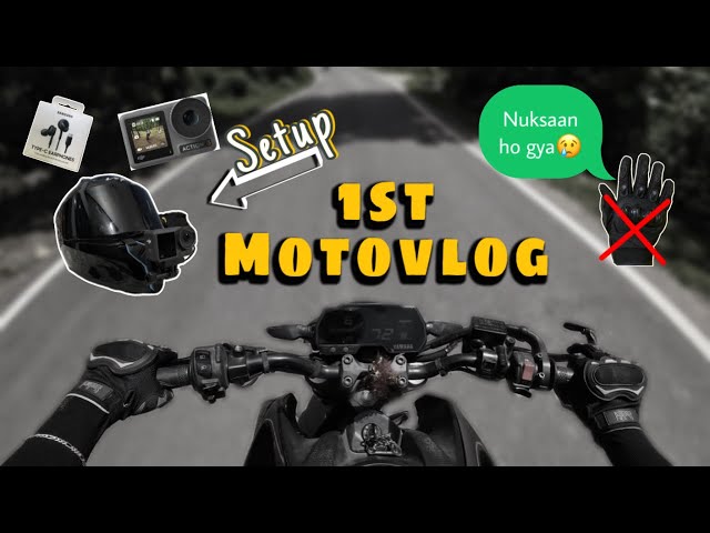 My First Moto Vlog 😍 | DJI OSMO Action 3 Camera | Mt15 Rider @ShubhamNegi