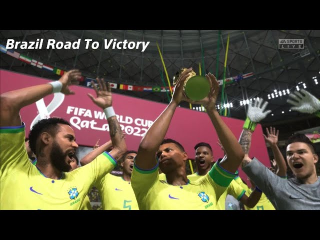 Highlight football ⚽️ Brazil - Road to FIFA World Cup Victory FIFA23