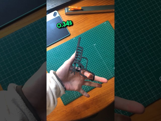 3d printed vs hand made rubber gun. Who wins? #maker #diy #3dprint #3dprinting