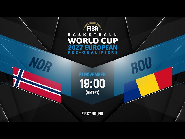 Norway v Romania | Full Basketball Game | FIBA Basketball World Cup 2027 European Pre-Qualifiers