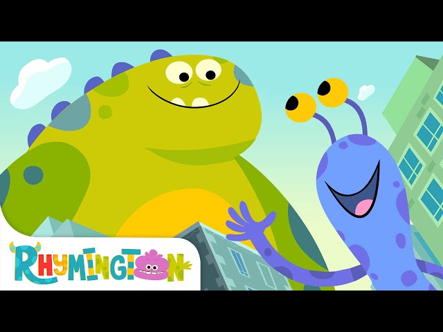 The Day The Big Monster Came To Play | Monster Cartoon | Rhymington Square