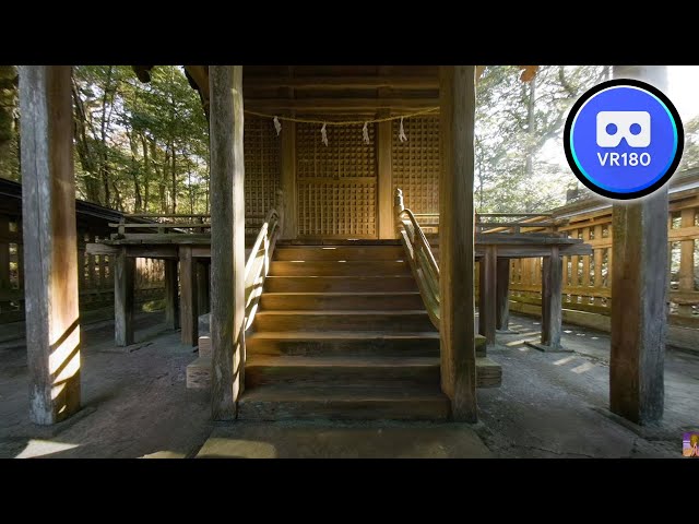 VR180 Trip Climb the stairs and go to the shrine 8K Video