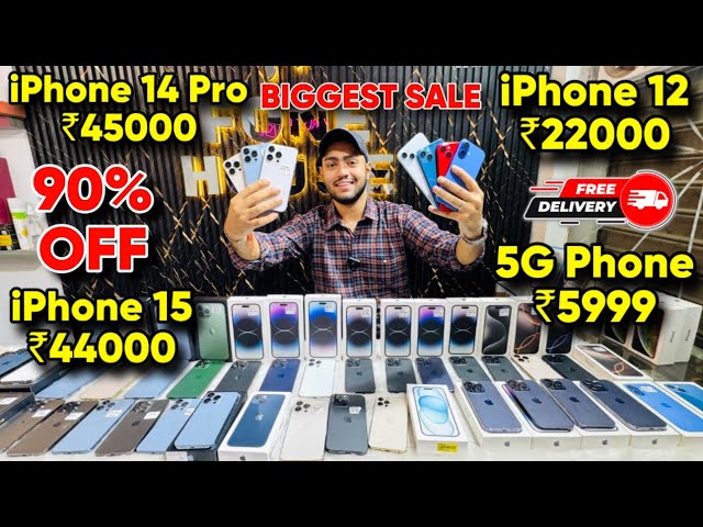 Biggest iPhone Sale Ever 🔥| Cheapest iPhone Market  | Second Hand Mobile | iPhone15 Pro iPhone 16