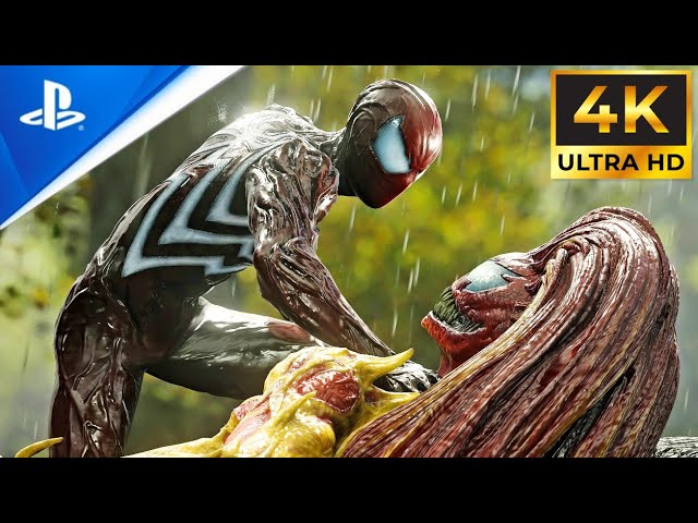 Spider-Man Red Symbiote Suit vs Scream Boss Fight ( Ultimate Difficulty ) Spider-man 2 ps5 (4K )