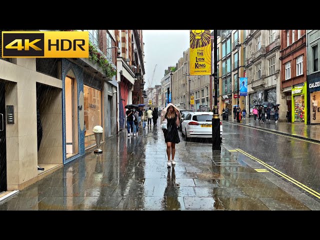 2.50 hours of London Rain ☔️ London Rain Walk Compilation | Best Collection [4K HDR]