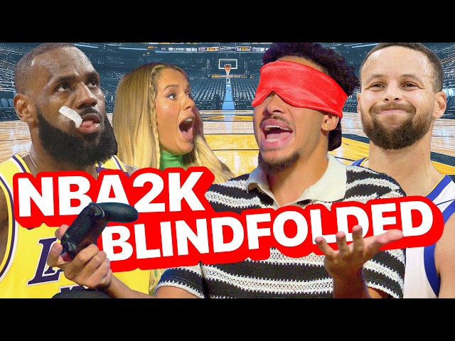 Blindfolded NBA2K Challenge: LeBron James vs Stephen Curry With Tilly & Marley