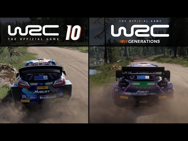 WRC Generations VS WRC 10 | Ford Puma Rally1 VS Ford Fiesta WRC