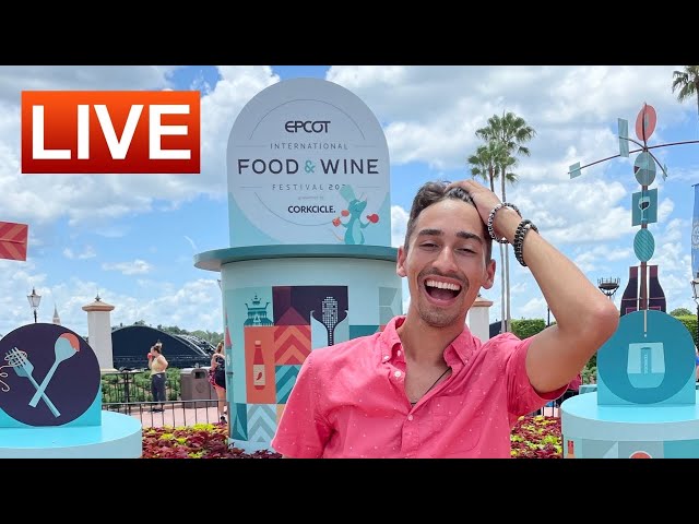 🔴 Live: Epcot’s Food & Wine Festival 2021: TRYING YOUR FOOD SUGGESTIONS | Disney World Live Stream