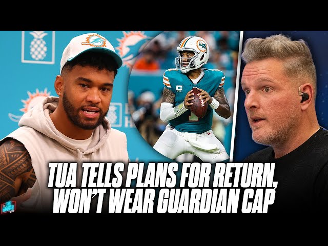 Tua Won't Wear Guardian Cap, People Are Outraged He Isn't Retiring | Pat McAfee Show