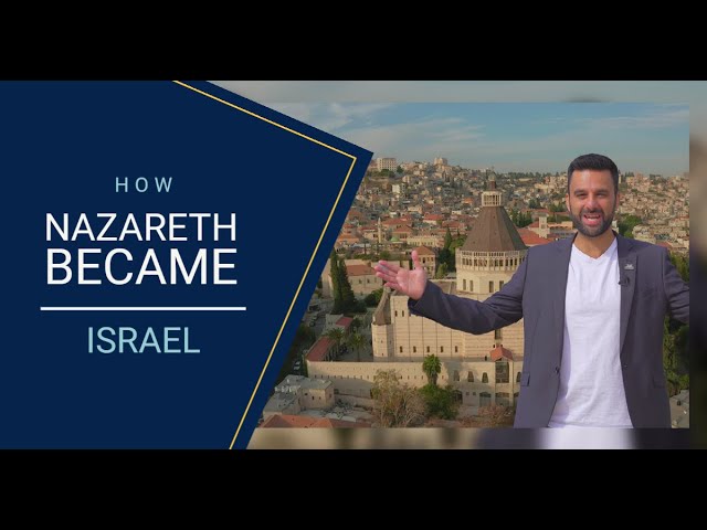 How did the largest Arab city in Israel, Nazareth become part of Israel?