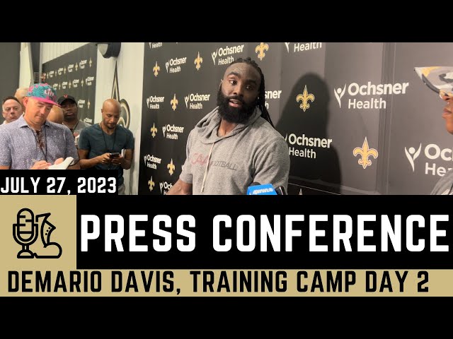 Demario Davis FULL PRESS CONFERENCE Day 2 of Saints Training Camp